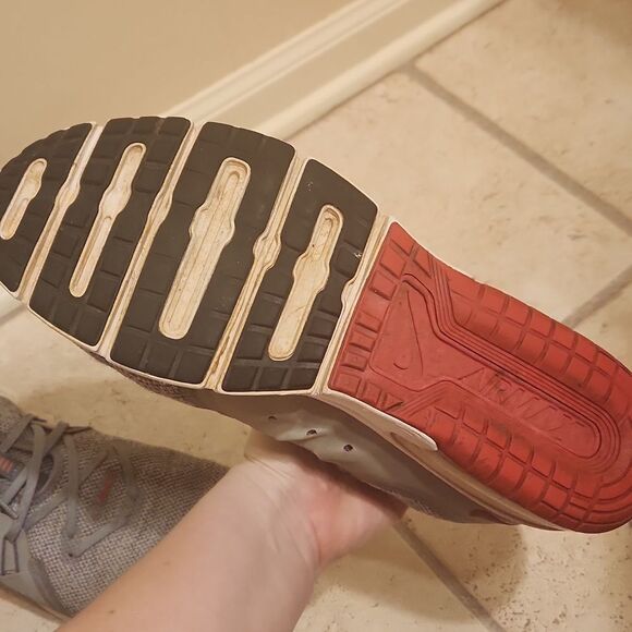 Nike Air Max Men's Sequent 3 Gray & Red Running Shoes 921694-060 Size 12 - Picture 12 of 12